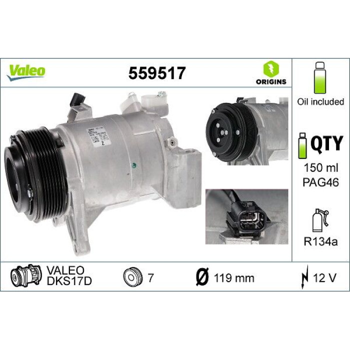 Valeo Kompressor 559517