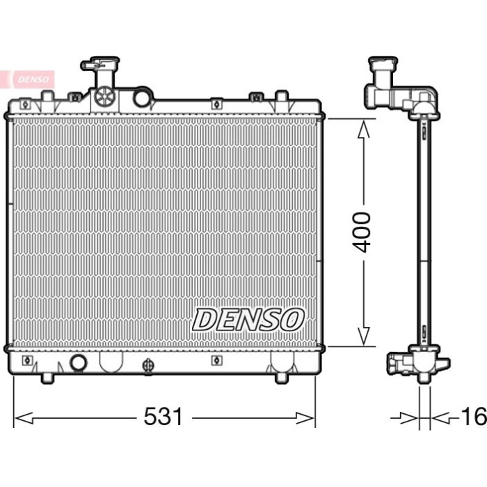 Denso Motorkühler DRM47034 Denso Motorkühler DRM47034