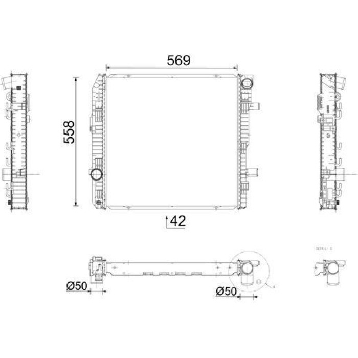MAHLE Kühler, Motorkühlung CR 674 000P
