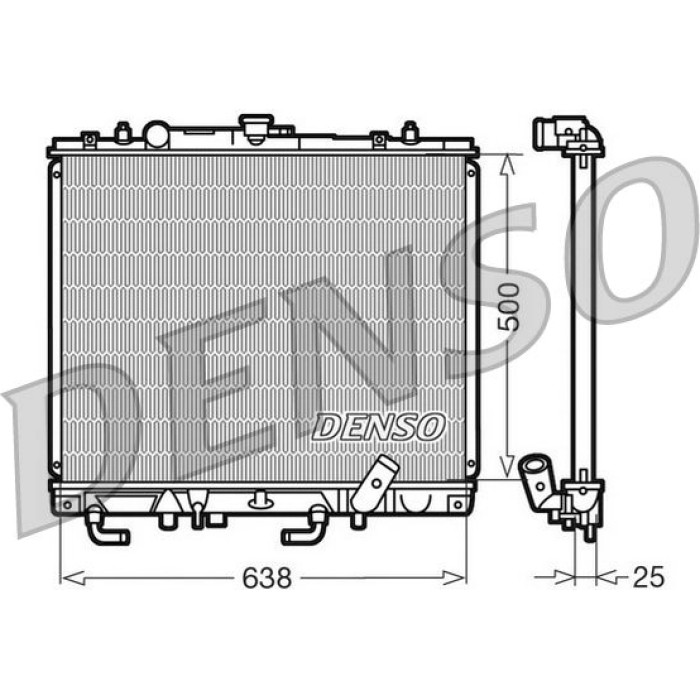 Denso Motorkühler DRM45016 Denso Motorkühler DRM45016