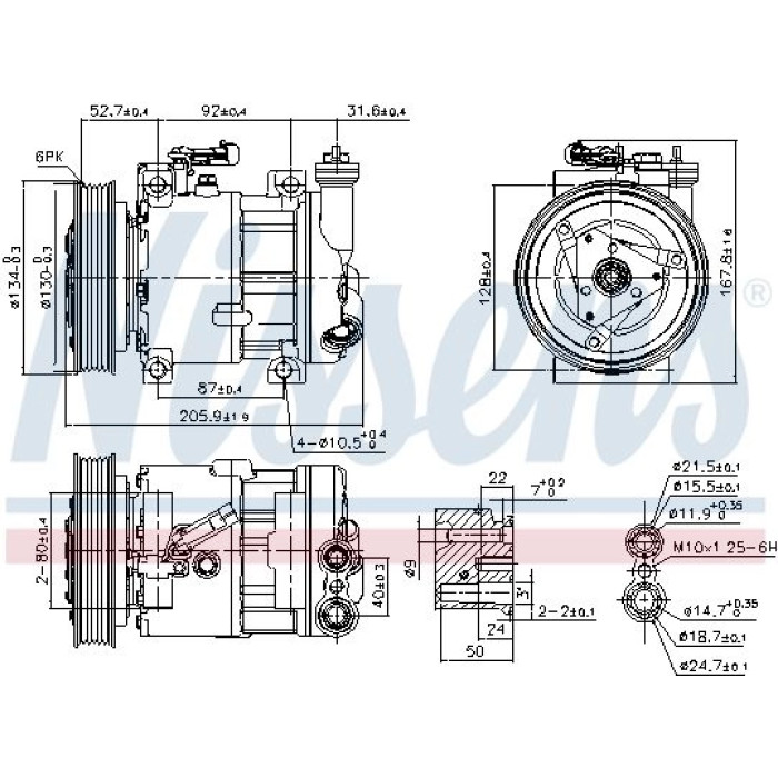 Nissens Klimakompressor PKW 89120 Nissens Klimakompressor PKW 89120