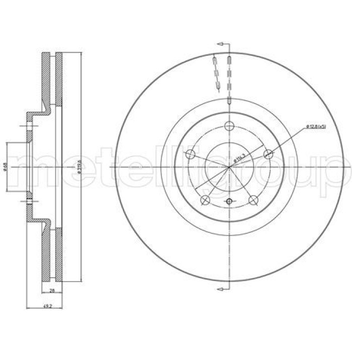 Cifam Bremsscheibe 800-1070C