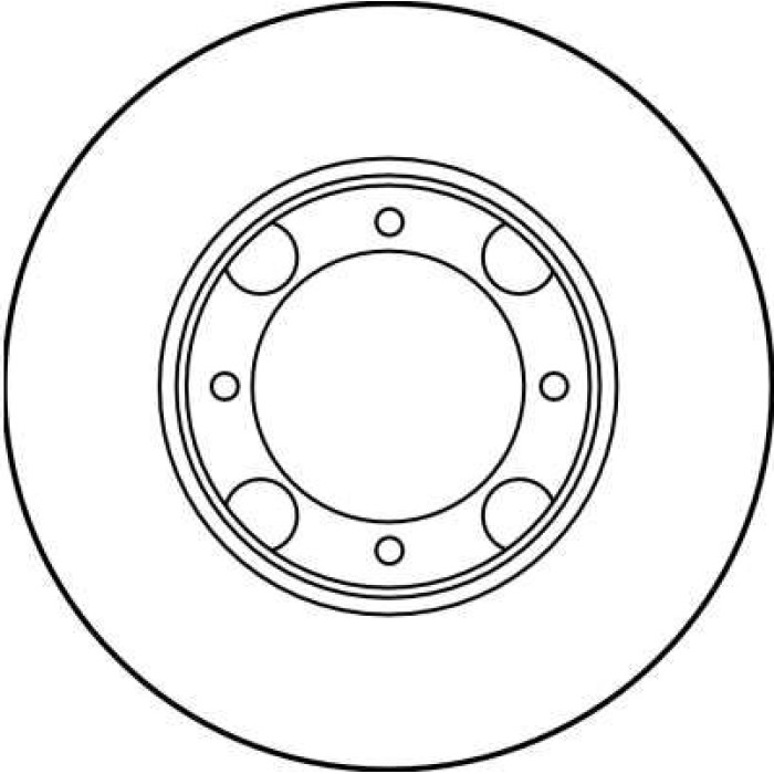 TRW Bremsscheibe Hyundai P. Accent/Pony 89-99 DF1958 TRW Bremsscheibe Hyundai P. Accent/Pony 89-99 DF1958