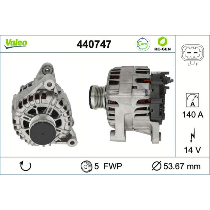 Valeo Lichtmaschine 440747 Valeo Lichtmaschine 440747