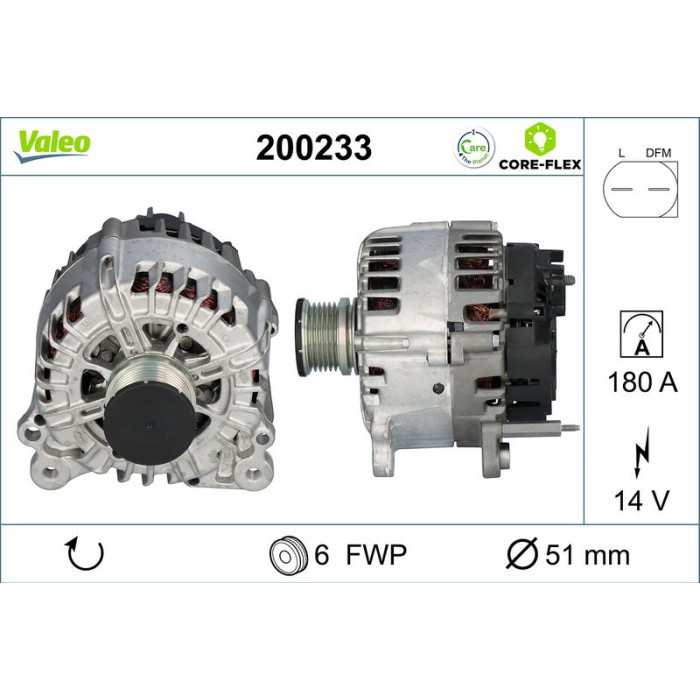 Valeo Lichtmaschine 200233 Valeo Lichtmaschine 200233