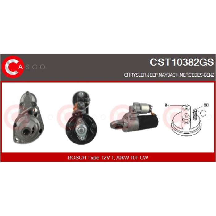 CASCO Anlasser CST10382GS CASCO Anlasser CST10382GS