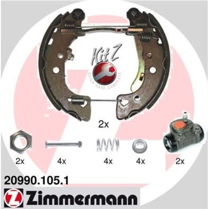 ZIMMERMANN Bremsbacken 20990.105.1 ZIMMERMANN Bremsbacken 20990.105.1