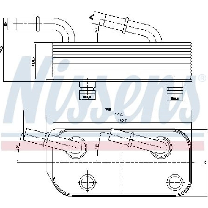 Nissens Ölkühler PKW 90658 Nissens Ölkühler PKW 90658