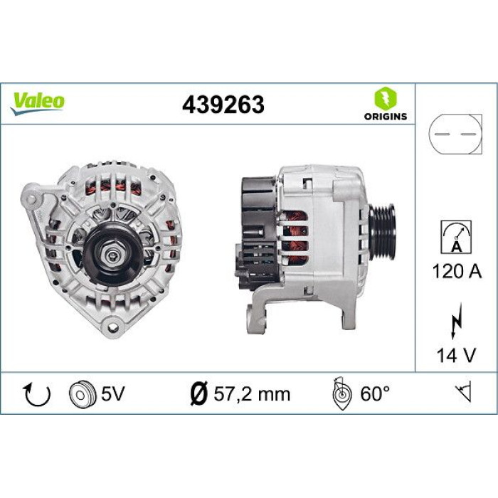 439263 Valeo Lichtmaschine 439263 439263 Valeo Lichtmaschine 439263
