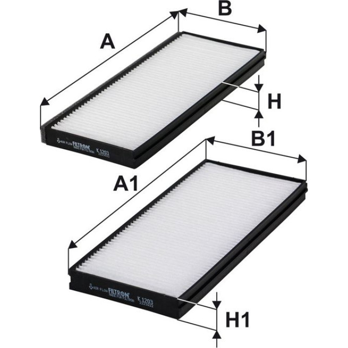 K 1203-2x Filtron Innenraumfilter K 1203-2x K 1203-2x Filtron Innenraumfilter K 1203-2x