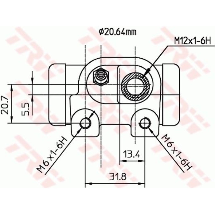 TRW Radbremszylinder BWF126 TRW Radbremszylinder BWF126