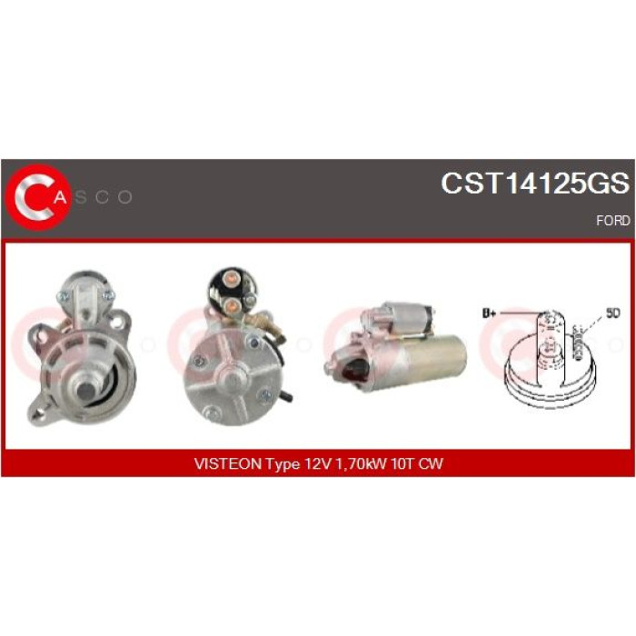 CASCO Anlasser CST14125GS CASCO Anlasser CST14125GS