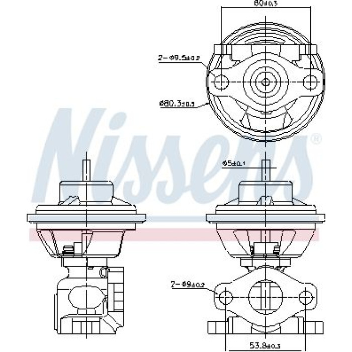 Nissens AGR-Ventil 98477 Nissens AGR-Ventil 98477