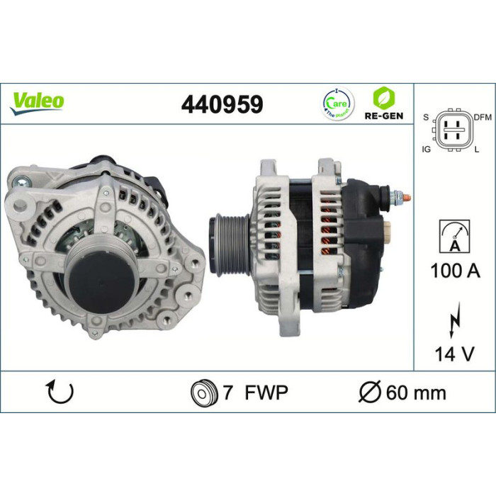 Valeo Lichtmaschine 440959 Valeo Lichtmaschine 440959