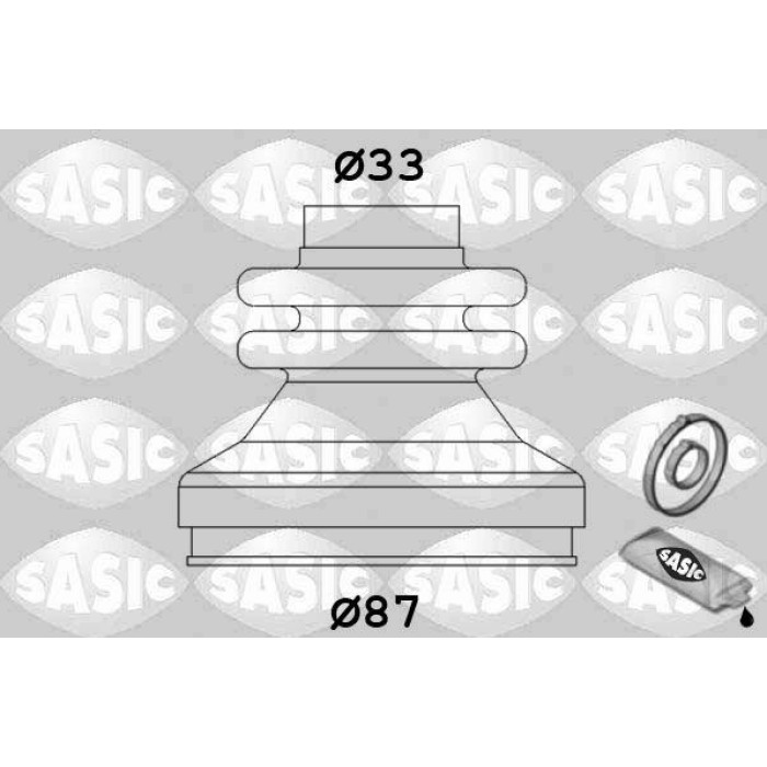 SASIC Faltenbalgsatz, Antriebswelle 2873783 SASIC Faltenbalgsatz, Antriebswelle 2873783