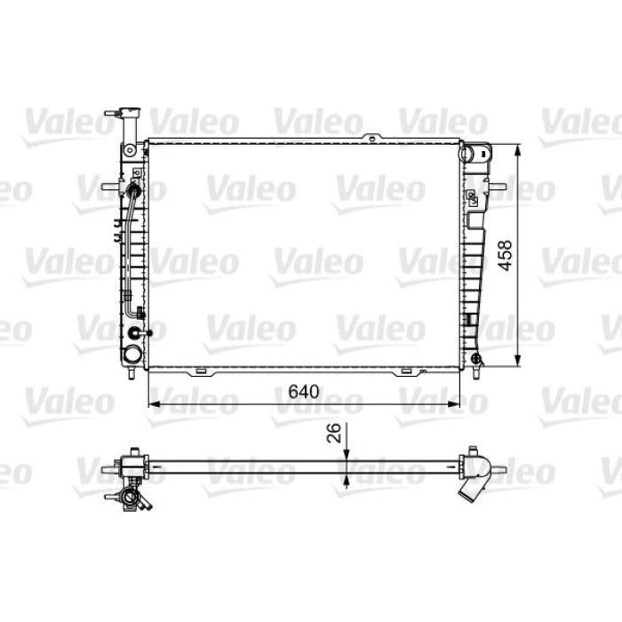 Valeo Motorkühler 735543 Valeo Motorkühler 735543