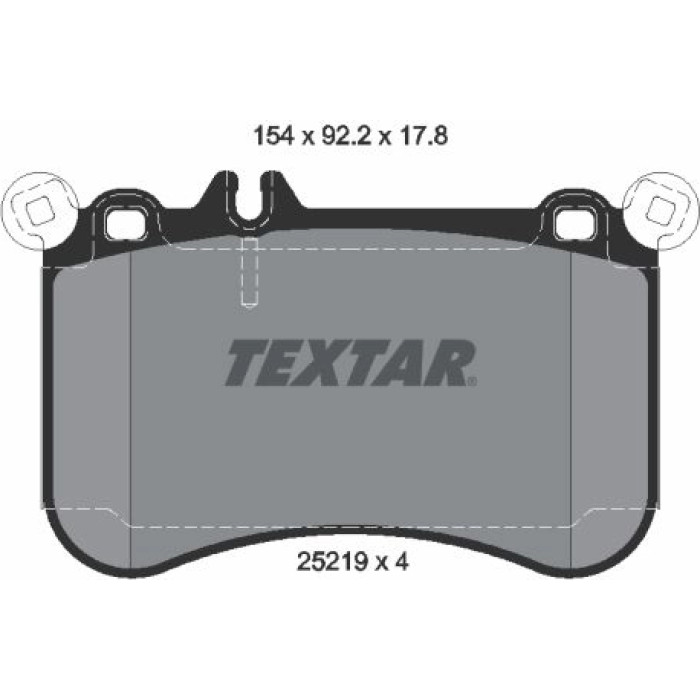 Textar Bremsbelagsatz 2521901 Textar Bremsbelagsatz 2521901