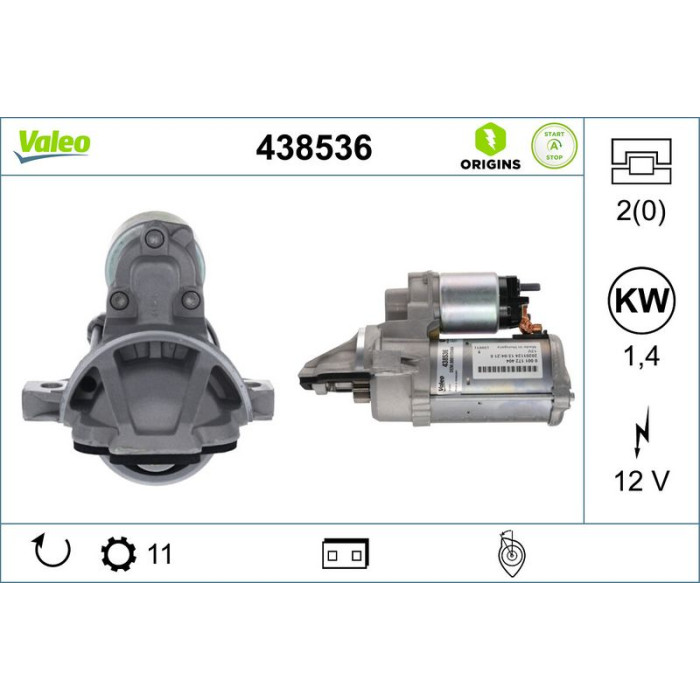 Valeo Anlasser 438536