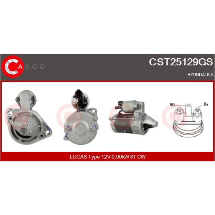 CASCO Anlasser CST25129GS CASCO Anlasser CST25129GS