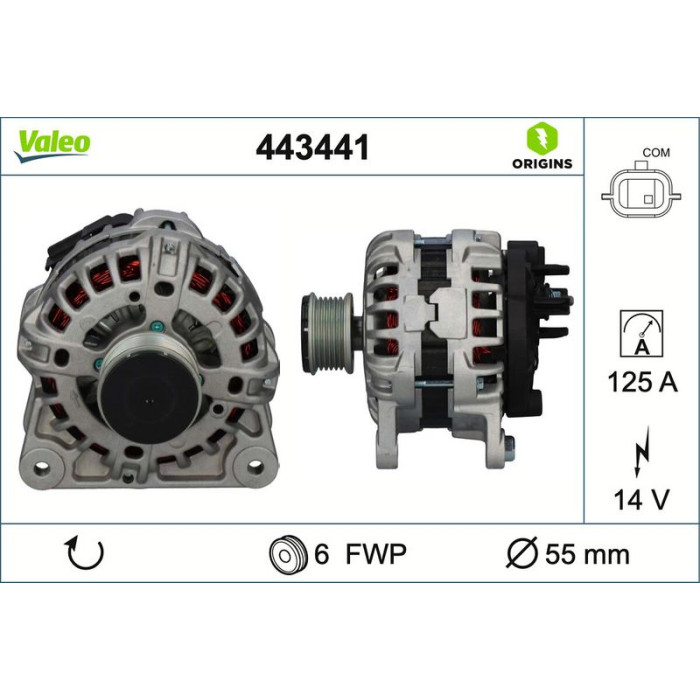 Valeo Lichtmaschine 443441 Valeo Lichtmaschine 443441