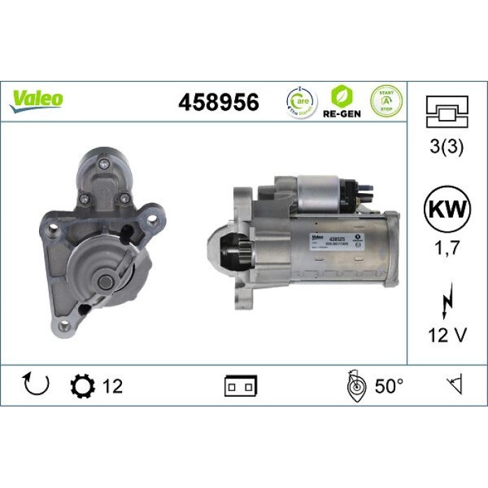 Valeo Anlasser 458956 Valeo Anlasser 458956