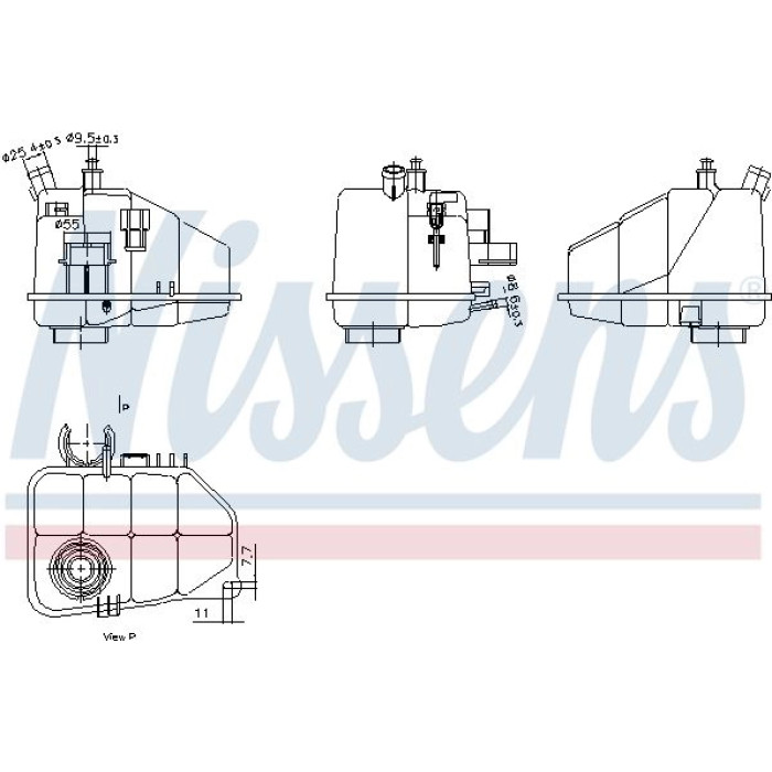 Nissens Kühlmittel-Ausgleichsbehälter 996264 Nissens Kühlmittel-Ausgleichsbehälter 996264