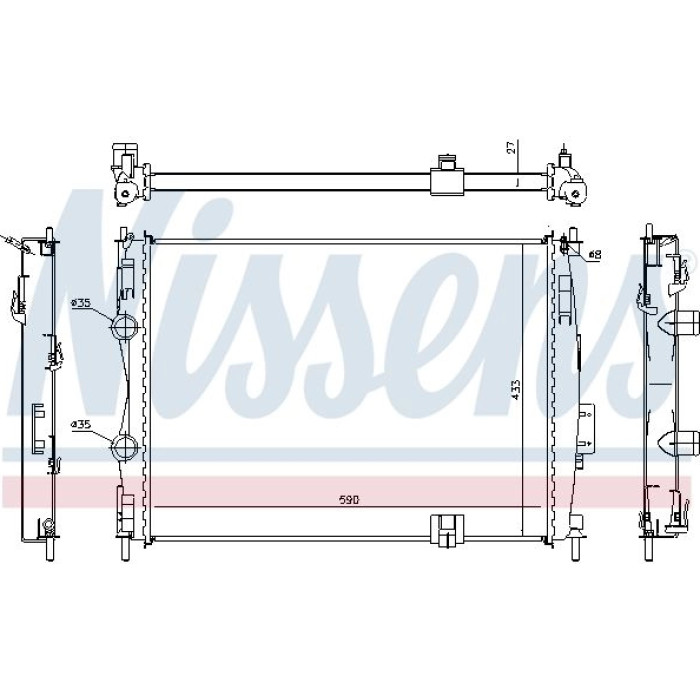 Nissens Wasserkühler PKW 67367 Nissens Wasserkühler PKW 67367