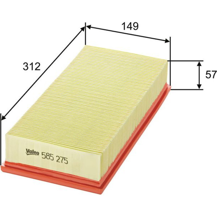 Valeo Luftfilter 585275 Valeo Luftfilter 585275