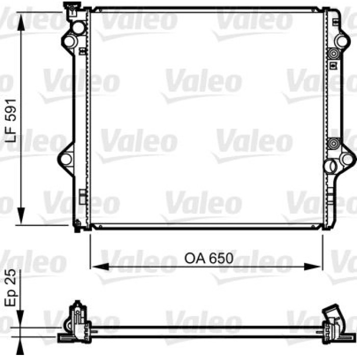 Valeo Motorkühler 735568 Valeo Motorkühler 735568