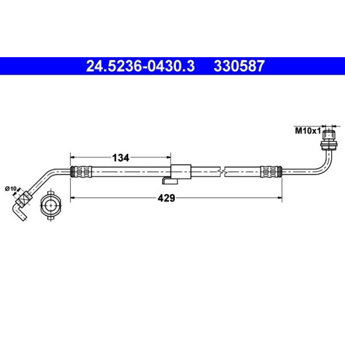 ATE Bremsschlauch 24.5236-0430.3 ATE Bremsschlauch 24.5236-0430.3