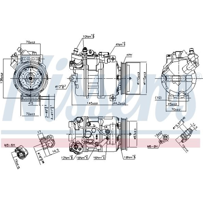 Nissens Klimakompressor PKW 89417 Nissens Klimakompressor PKW 89417
