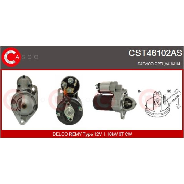 CASCO Anlasser CST46102AS CASCO Anlasser CST46102AS