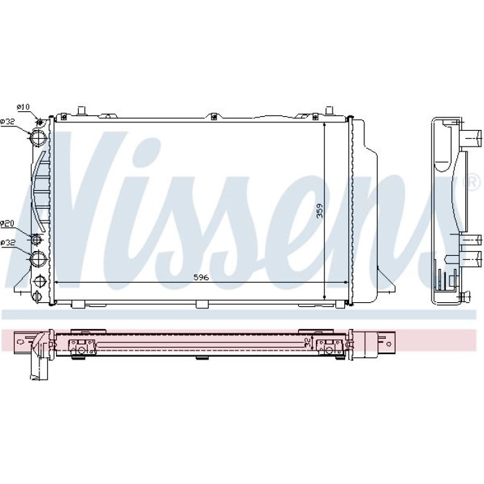 Nissens Wasserkühler PKW 60465A Nissens Wasserkühler PKW 60465A