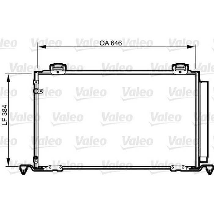 Valeo Klimakondensator 814209 Valeo Klimakondensator 814209