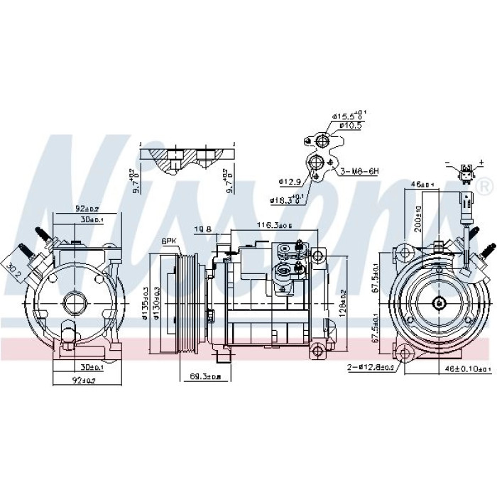 Nissens Klimakompressor PKW 890152 Nissens Klimakompressor PKW 890152