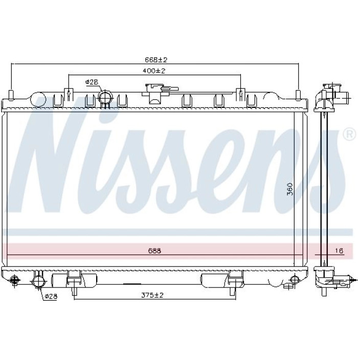 Nissens Wasserkühler PKW 68740 Nissens Wasserkühler PKW 68740