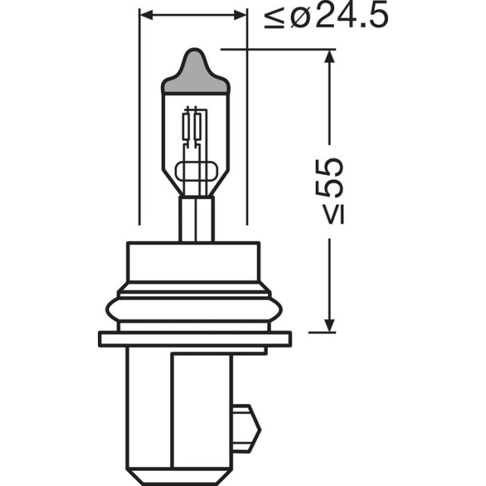 9007 HB5 SYLVANIA (OSRAM) 12V 65/55W 9007 HB5 SYLVANIA (OSRAM) 12V 65/55W