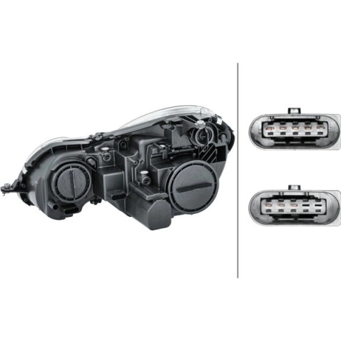 1EL 009 260-081 Scheinwerfer Rechts H7/H7 +LWR +MOT HELLA PQ 1EL 009 260-081 Scheinwerfer Rechts H7/H7 +LWR +MOT HELLA PQ