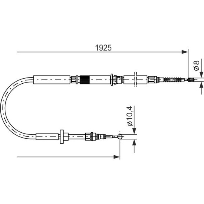 Bosch Handbremsseil 1987477959 Bosch Handbremsseil 1987477959