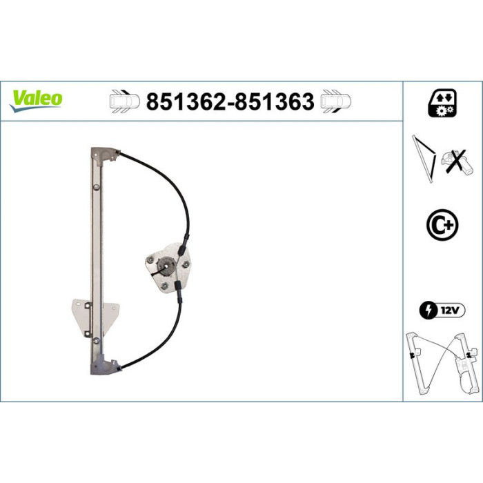 Valeo Fensterheber 851363 Valeo Fensterheber 851363