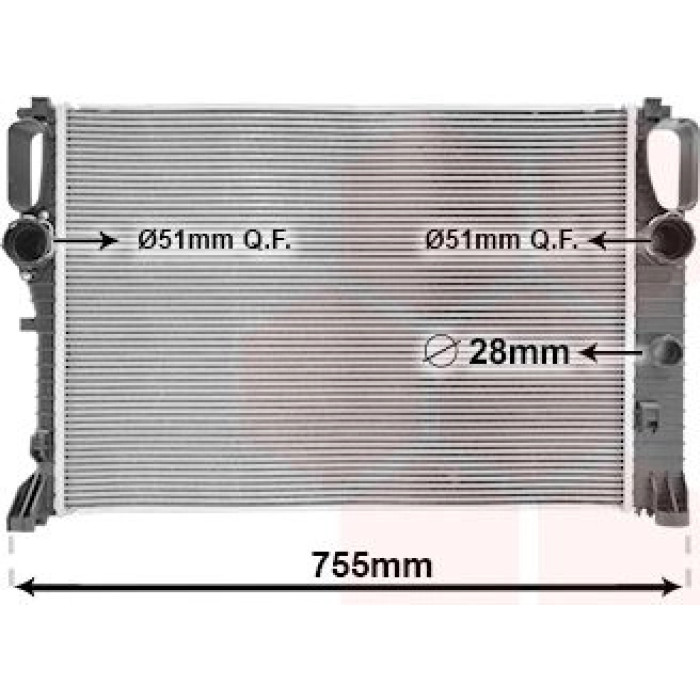 Van Wezel Motorkühler 30002394 Van Wezel Motorkühler 30002394