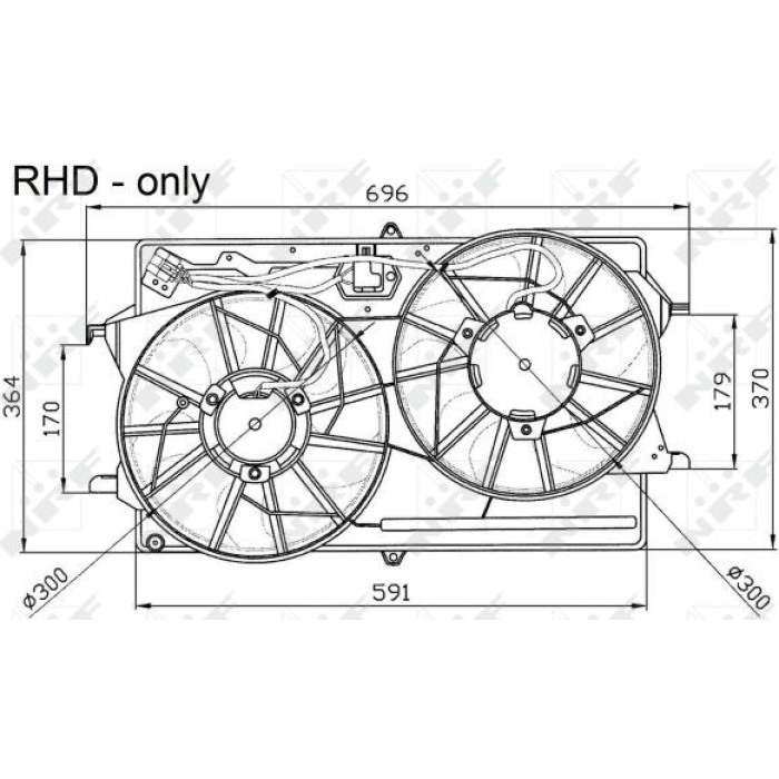 NRF Kühlerlüfter 47033 NRF Kühlerlüfter 47033