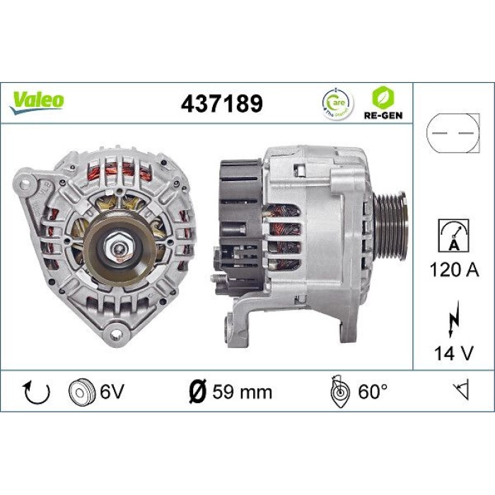 Valeo Lichtmaschine 437189 Valeo Lichtmaschine 437189
