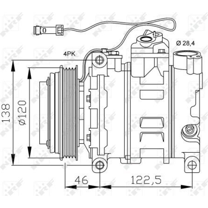 NRF Kompressor 32167 NRF Kompressor 32167