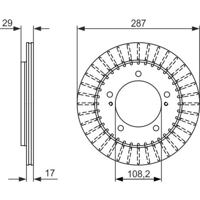 Bosch Bremsscheibe Vorderachse 0 986 479 486 Bosch Bremsscheibe Vorderachse 0 986 479 486