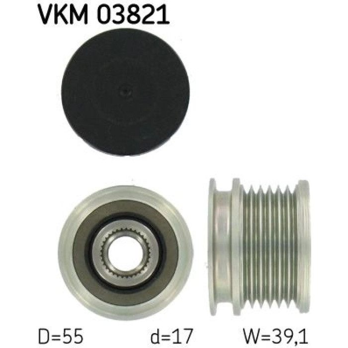 SKF Generatorfreilauf VKM 03821 SKF Generatorfreilauf VKM 03821