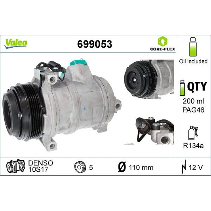 Valeo Kompressor 699053 Valeo Kompressor 699053