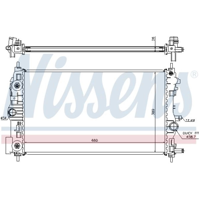 Nissens Wasserkühler PKW 630724