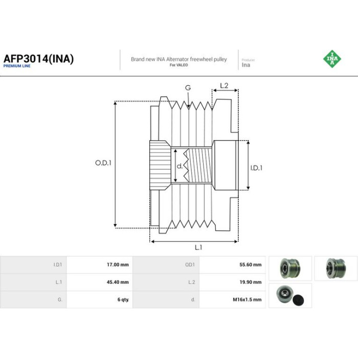 AS-PL Freilauf AFP3014(INA) AS-PL Freilauf AFP3014(INA)