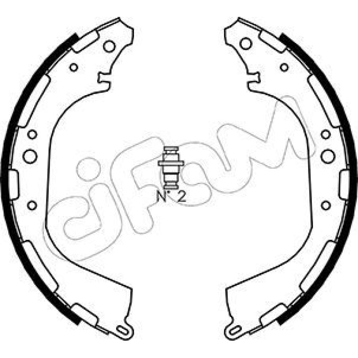 CIFAM Bremsbackensatz 153-282 CIFAM Bremsbackensatz 153-282